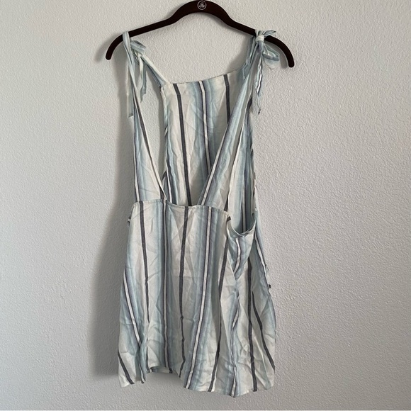 NWT Show Me Your Mumu Women's Size Small Blue Striped Maxwell Mini Dress - Picture 5 of 5